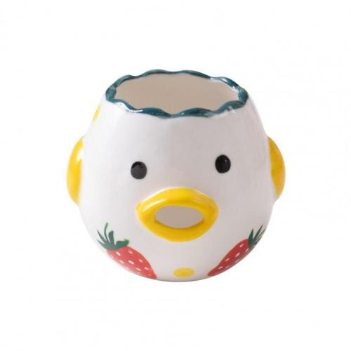 Fun Egg Separator Convenient Oval Beak Ceramic Chicken Shape Yolk Protein Filter Egg Divider: 3