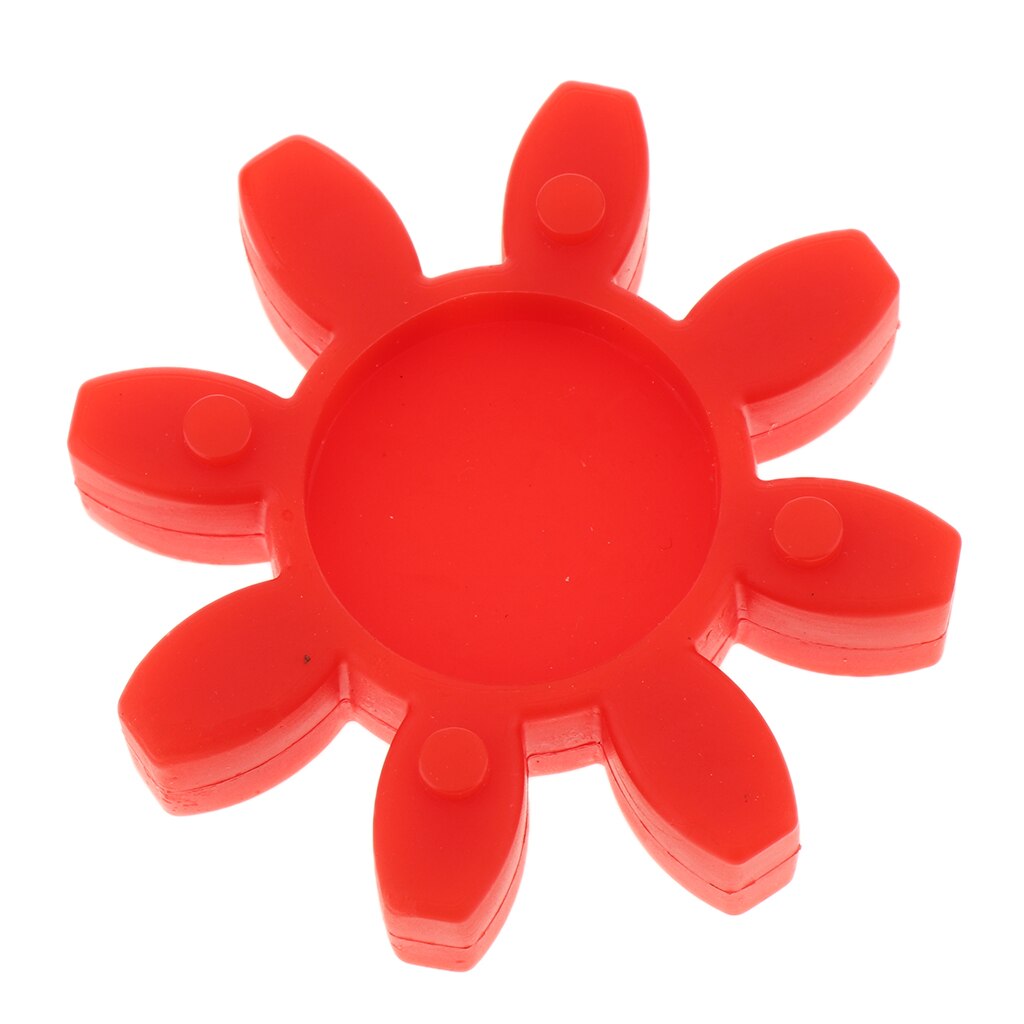 Flexibele koppeling zeskantmat, koppeling rubberen beschermhoes, rood