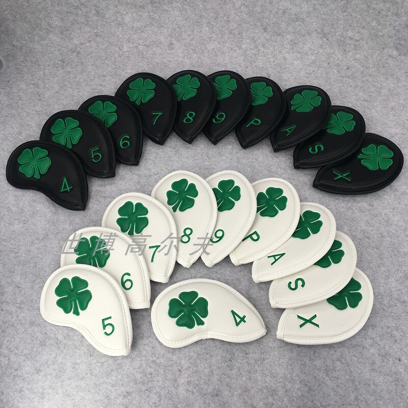Lucky clover golf rautapäälliset pu golfraudat setti päälliset  #4-9 kpl 10 kpl/setti miehille naisille