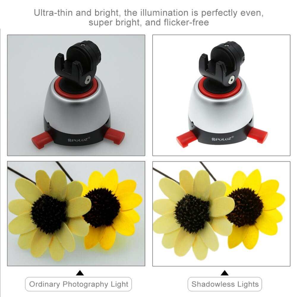 lightbox for 20 cm Photo Studio Box Mini 22.5 LED Photography Shadowless Bottom Light Shadow-free Light Lamp Panel Pad