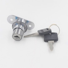 Plunger Lock Push Lock Met 2 Sleutel Voor Glazen Schuifdeur Showcase Lock Meubels Kast Lock Hardware