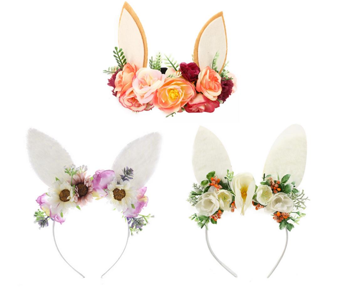 Citgeett Leuke Pasen Dag Baby Kids Meisjes Baby Bloemen Hoofddeksels Hoofdband Hoofd Hoepel Haaraccessoires