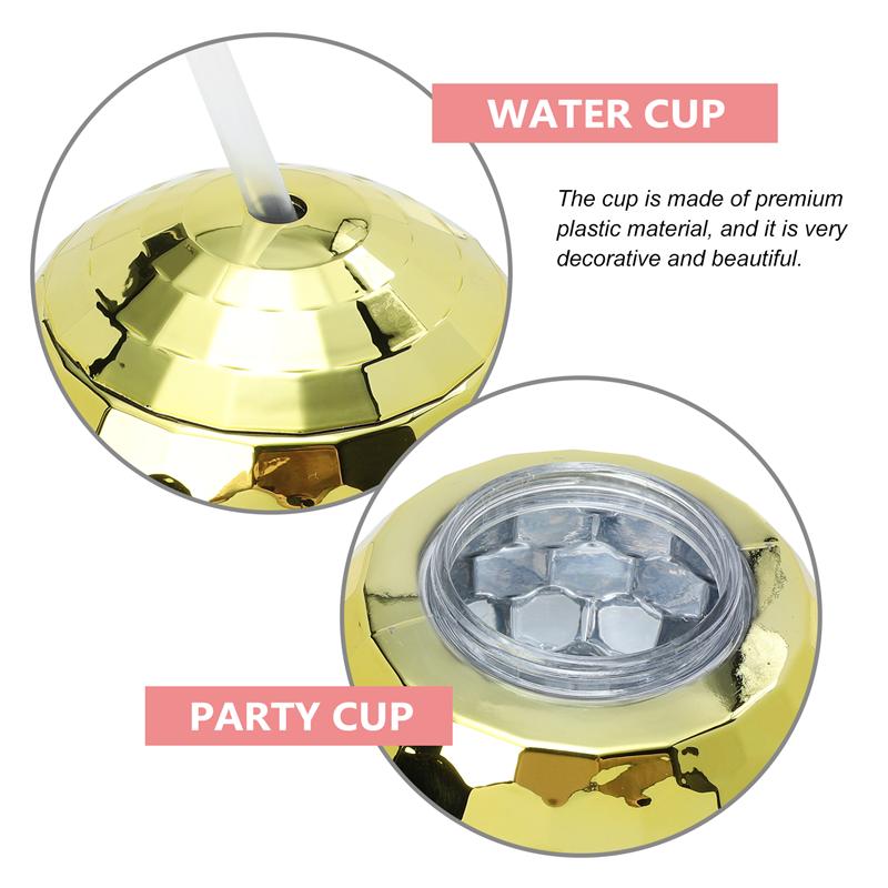 1 Set Disco Ball-shaped Cup Flash Ball-shaped Cocktail Cup Bar Glittering Ball-shaped Party Cup