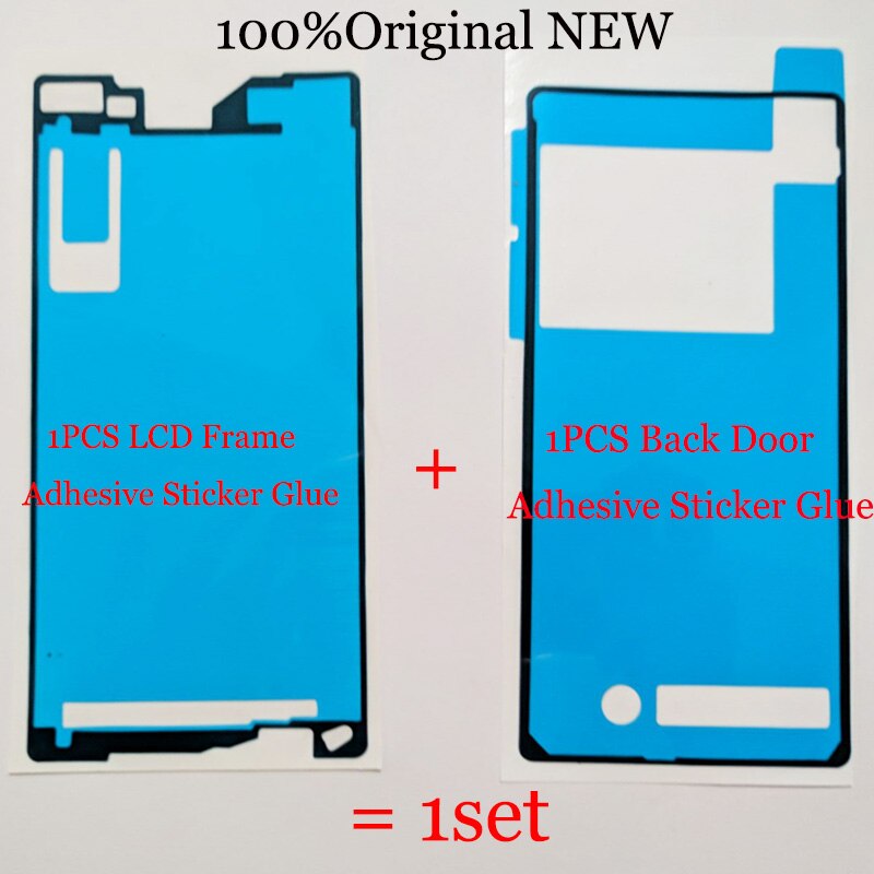 1 einstellen Batterie zurück Tür Anhaftender Aufkleber Kleber LCD Rahmen Anhaftender Aufkleber Kleber Für Sony Xperia Z2 z 2 D6503 d6502 D6543 L50W