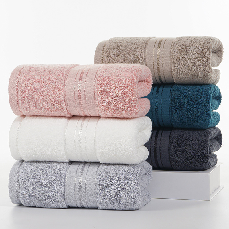 100% Cotton Pure Thick Adult Towels Soft Absorbent Towels for Absorbent Bath Face Microfiber Shower Bathroom Family Hotel