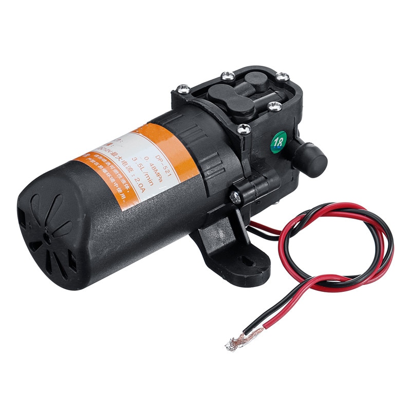 DC 12V Micro Diaphragm Pump High Pressure Misting Pump Booster Diaphragm Water Pump Automatic Switch 3.5L/min