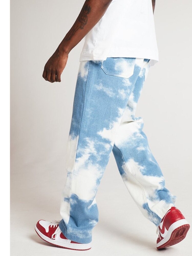 Cravate teints Denim coupe Droite Pantalon Jean Lavé Extensible Chino Confort Lieu Détendu Jeans à Jambe Droite pour