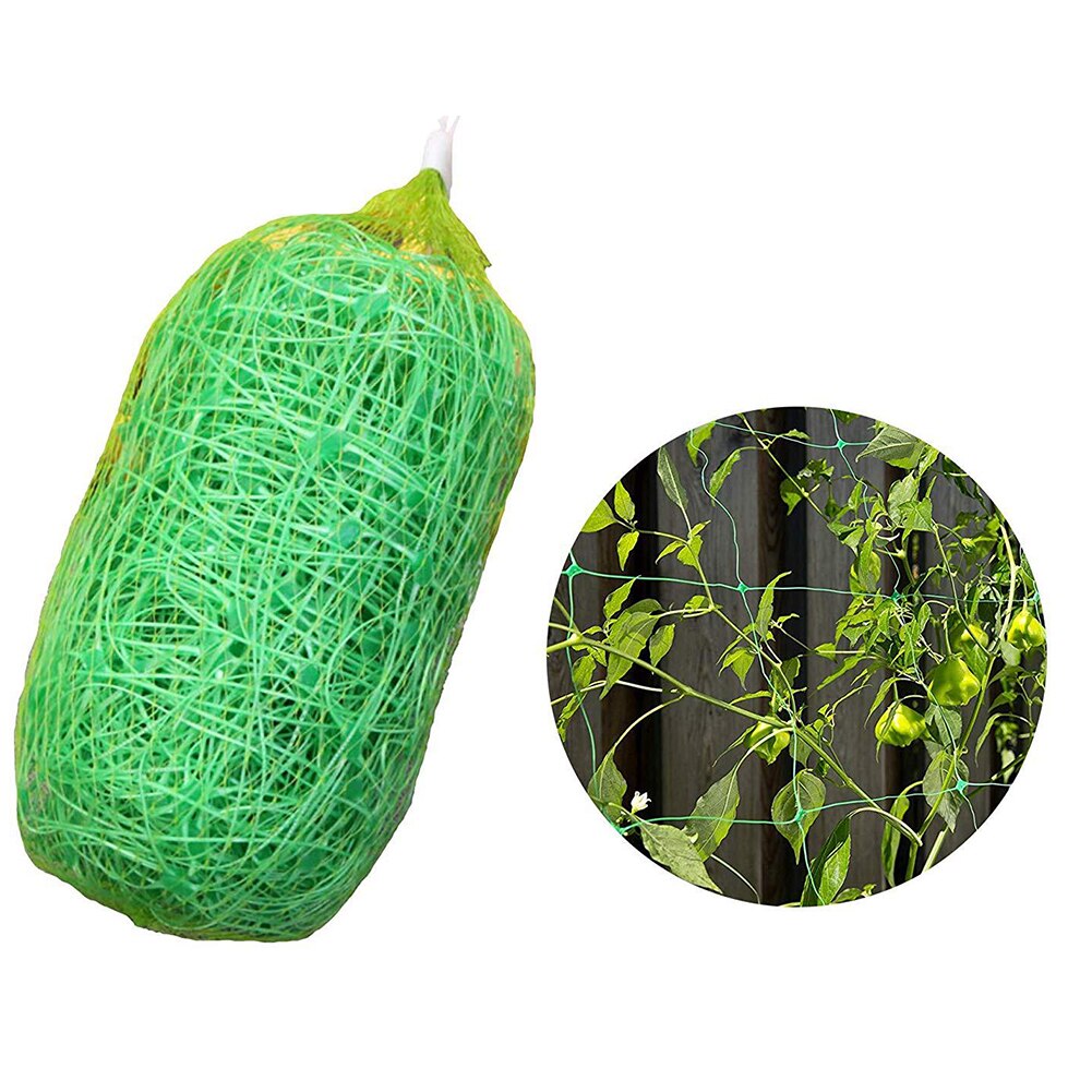 Growth PP Universal Climbing Vegetable Easy Install Tools Mesh Protective Durable Plants Netting Trellis Heavy Duty Green Garden