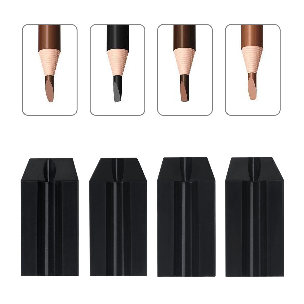Crayon à sourcils en forme de bec de canard 4 en 1, outil de maquillage pour les yeux, imperméable