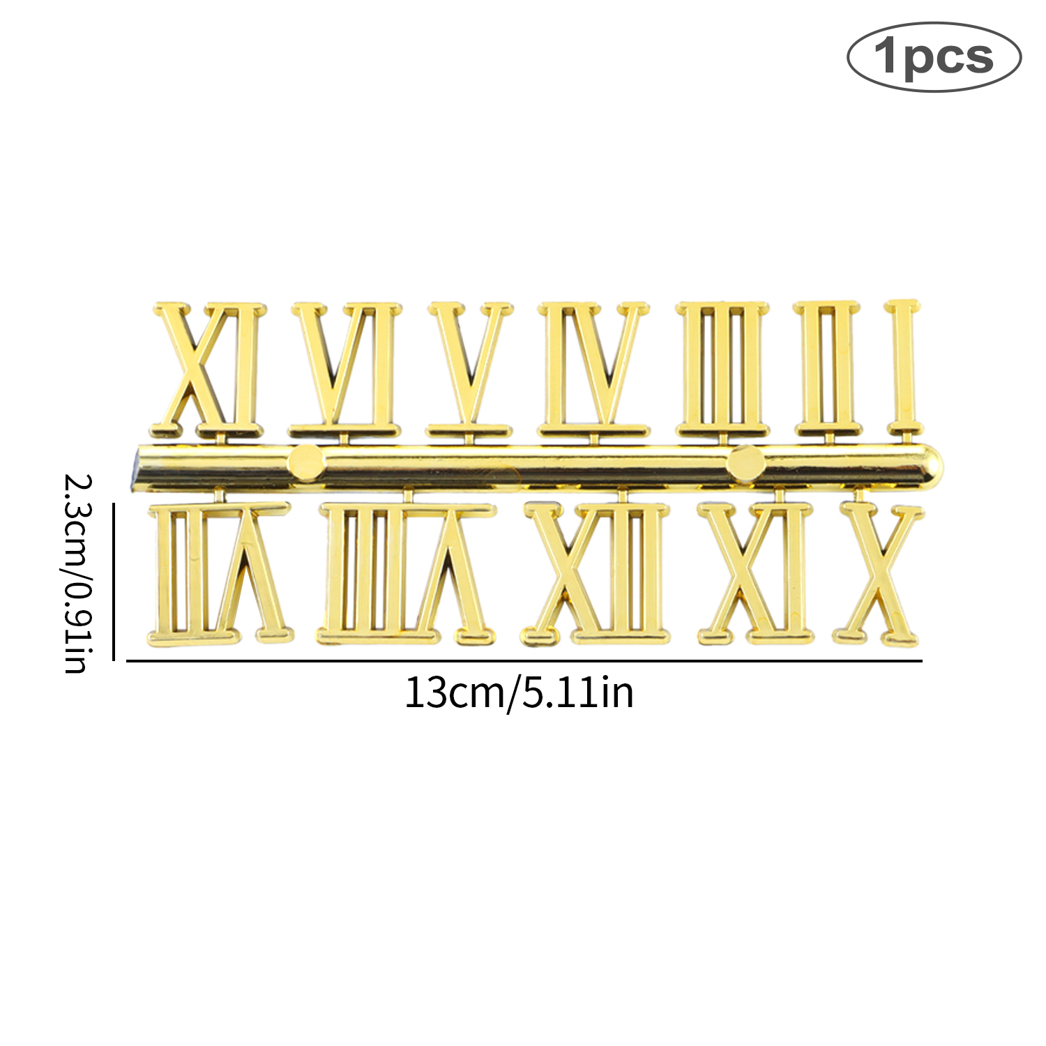Clock Numerals Arabic Roman Number Restore Clock Numerals Accessories DIY Epoxy Resin Clock Molds Accessories: GRAY