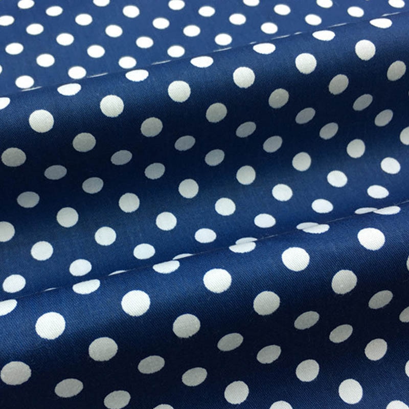 160cm*50cm puuvillakangasta musta tummansininen harmaa pilkullinen kangas diy vuodevaatteille käsityö pöytäliina tikkaus tilkkutäkki