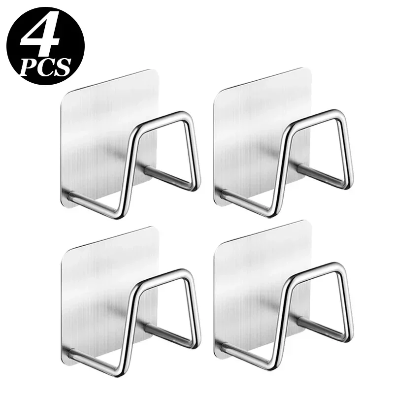 1-6 stücke Küche Edelstahl Waschbecken Schwämme Halter Selbstklebende Ablauf Trocknen Rack Regal Haushalt Wand Haken Lagerung veranstalter: Dark Khaki