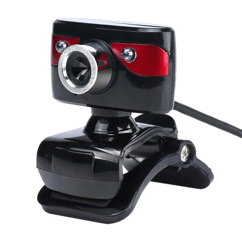 A886 USB 1.3 Megapixel Computer Webcam Camera Rotatable Web Cam with Mic Support Night Vision for PC Android TV: Default Title