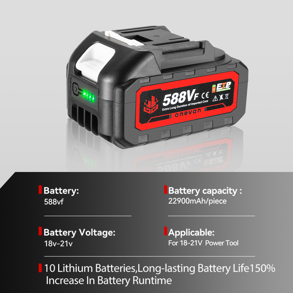 Wiederaufladbare Lithium-Batterie 22900 mAh 29900 mAh Batterie 588VF Kapazität Anzeige Für Makita 18 V Elektrische Schlüssel Bohrer Power werkzeug