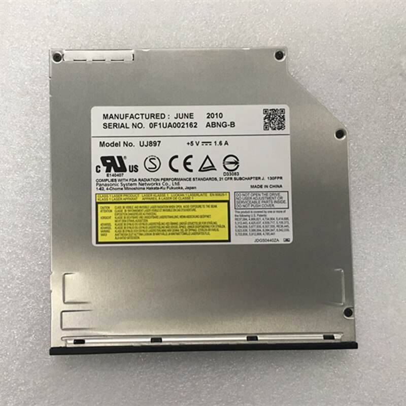 lecteur DVD-Rburn spécial inhalé pour ordinateur portable original modèle: UJ897 UJ8A7