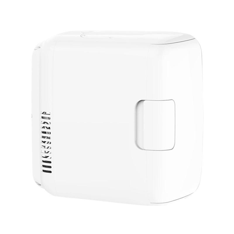 Nevera portátil de 8L para coche, máquina de calentamiento, nevera, Mini congelador, 12V, plástico ABS, ahorro de energía, nevera extraíble: White car