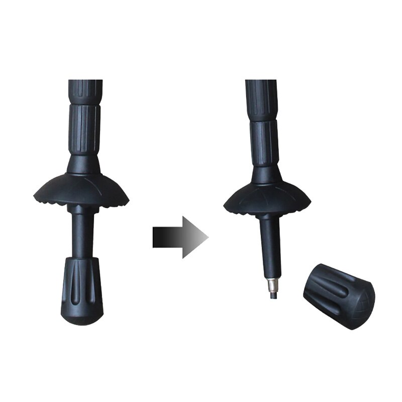 10pcs/lot Replacement Rubber Tips For Walking Sticks Trekking Poles Hiking Camping Climbing Canes Tip