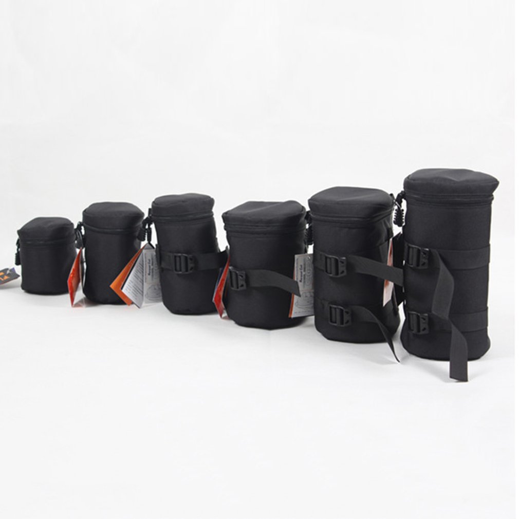 Voor Dslr Nikon Canon Sony Lenzen Zwart Waterdichte Padded Protector Camera Lens Bag Case Pouch Maat S M L
