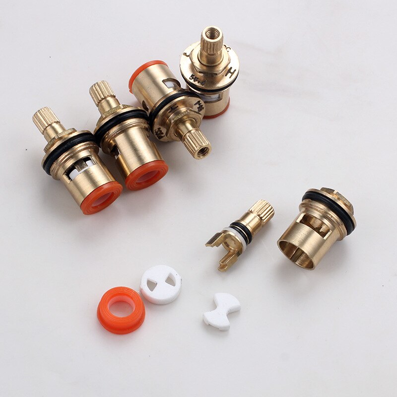 1pc Brass Replacement Ceramic Disc Tap Valves Cartridges Innards Single Cold Kitchen Basin Bathroom Accessory