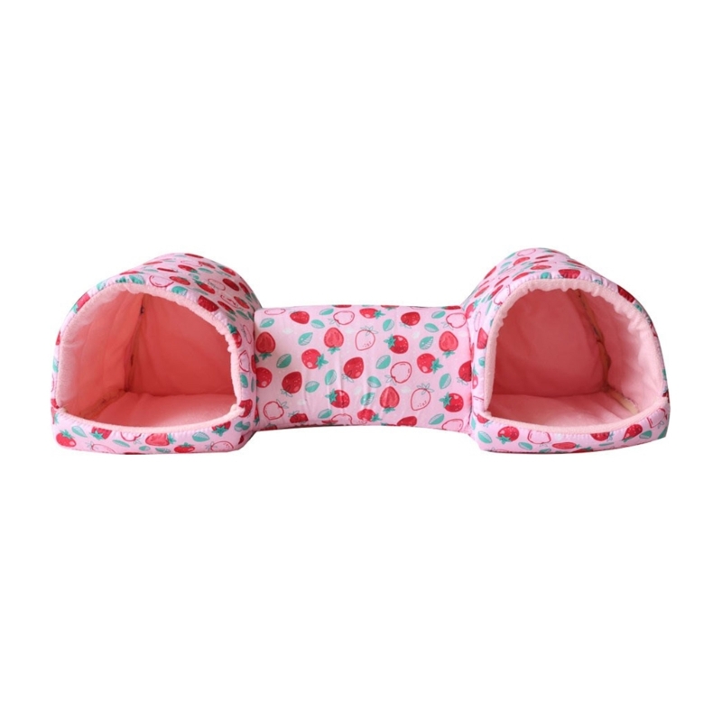 Juguete para hámster, escondite en túnel, cama para roedores, erizos, pájaros, Animal PEQUEÑO,: SCARLET