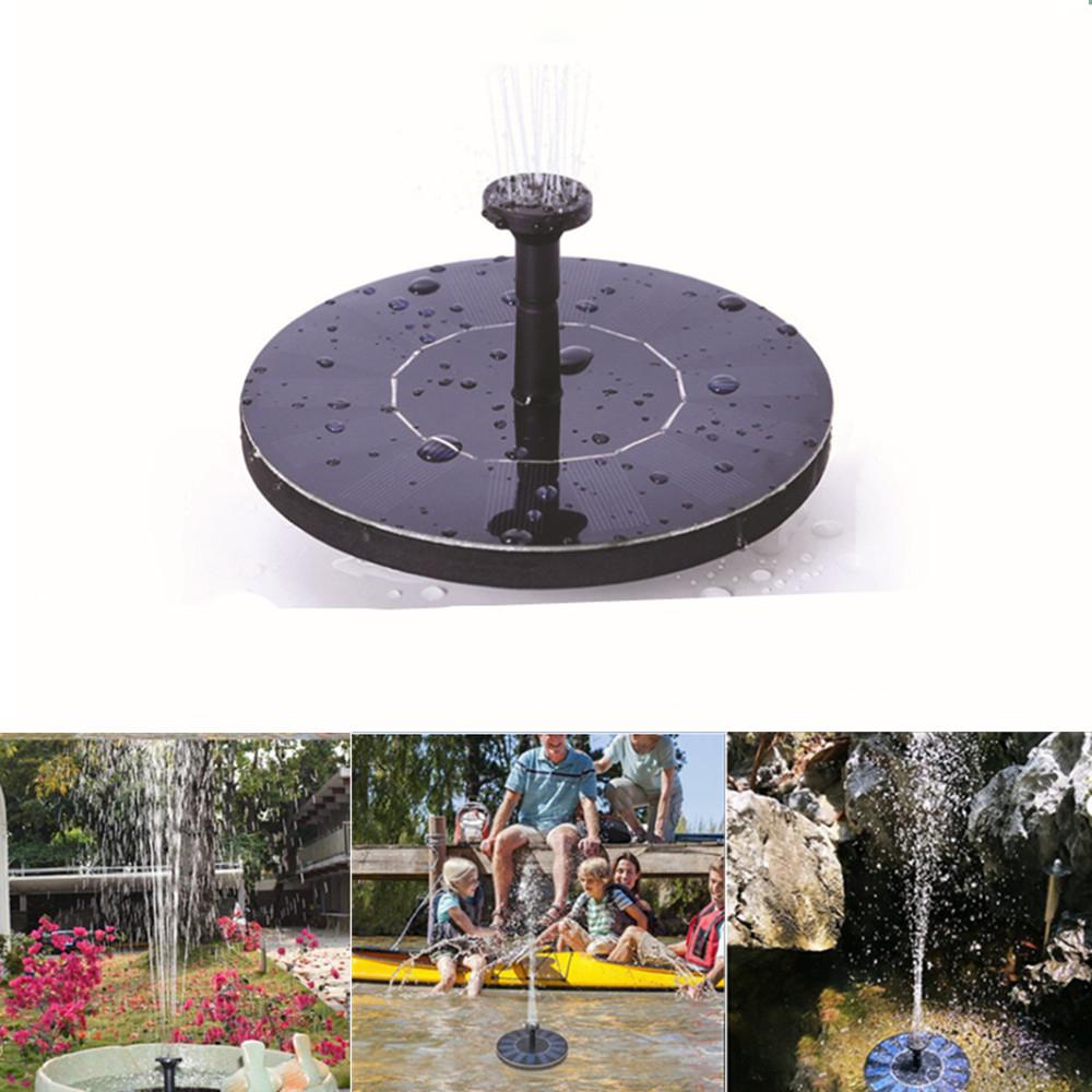 Mini solenergi vand springvand haven pool dam 30-45cm udendørs solpanel fugl bad flydende vand springvand pumpe haven indretning: Default Title