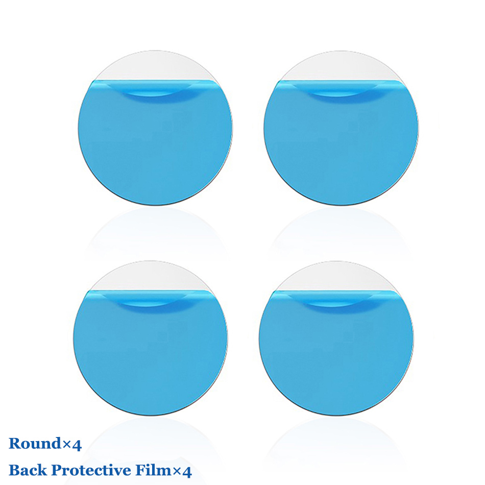 8 pcs/1 pcs/3 M Metalen Plaat Ijzeren Plaat Schijf Sticker Voor Magneet Mobiele Telefoon Houder In auto Stand Mount Voor Magnetische Auto Telefoon Houder: 4Pcs Round