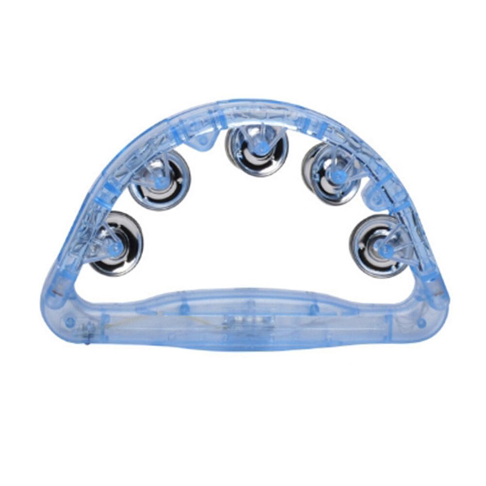 freundlicher Handheld Licht hoch Tamburin Schlagzeug LED Krachmacher Blinkende Jingles Rassel Glocke für KTV Party Sensorischen Schütteln Spielzeug: L
