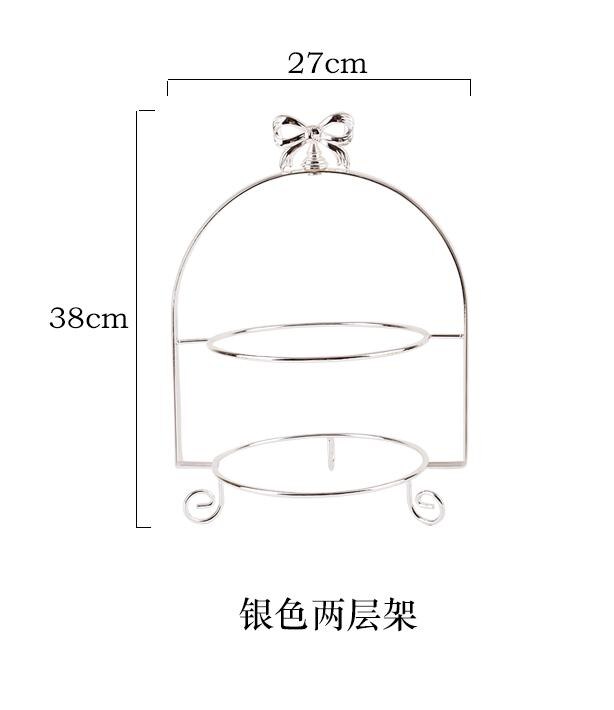 European Multilayer Dessert Cake Stand Cake Plate Dessert Fruit Tray Afternoon Tea Three-tier Cake Stand European multilayer