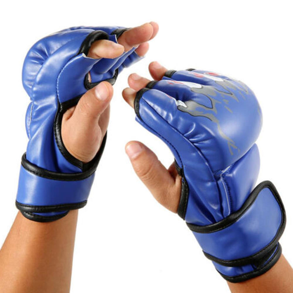 Adults Women/Men Sparing Grappling Boxing Gloves Thai MMA Fighting Punch Training Mitts