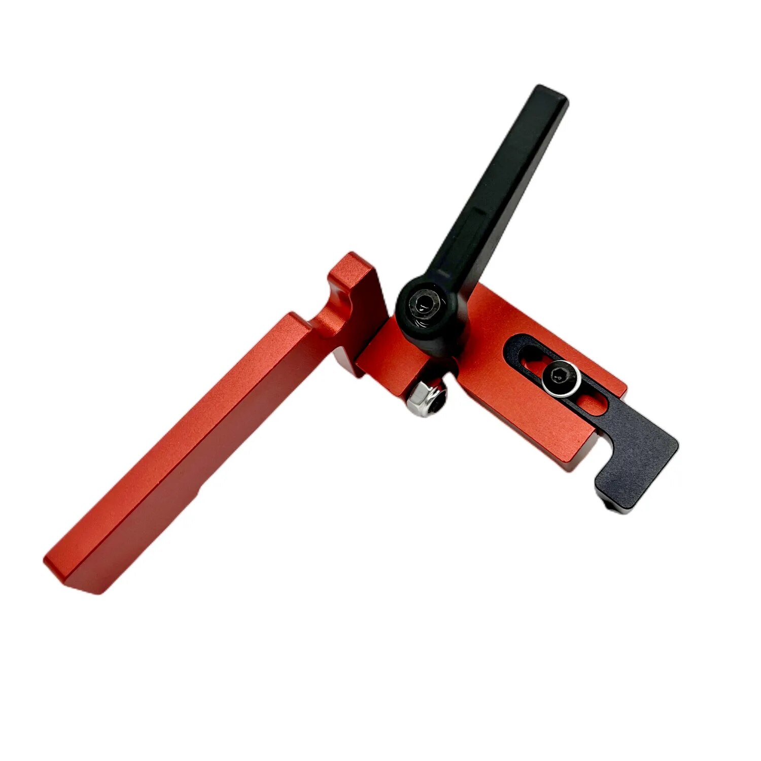 Woodworking T Track Limiter Miter Fence Connector Aluminium Alloy Miter Track Stop Block Saw Table Sliding Bracket Chute Limiter: Blue