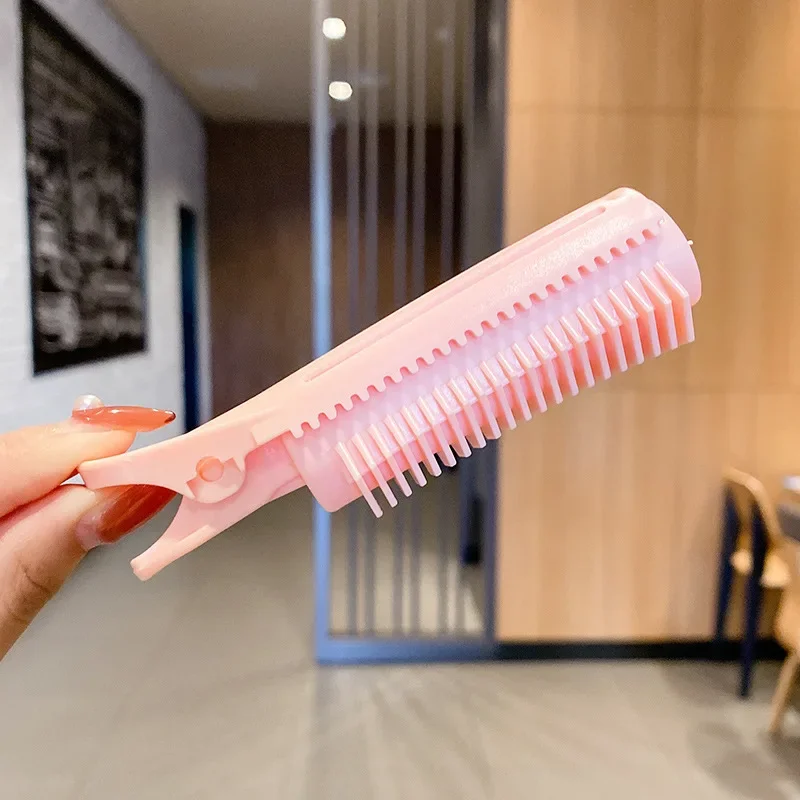 Pinzas rizadoras de pelo para mujer, pinzas para rizar el pelo, varillas para la permanente de raíces, rodillos de estilismo, herramientas de bricolaje esponjosas, Clip de volumen de raíz para mujer, 2 piezas: Marfíl