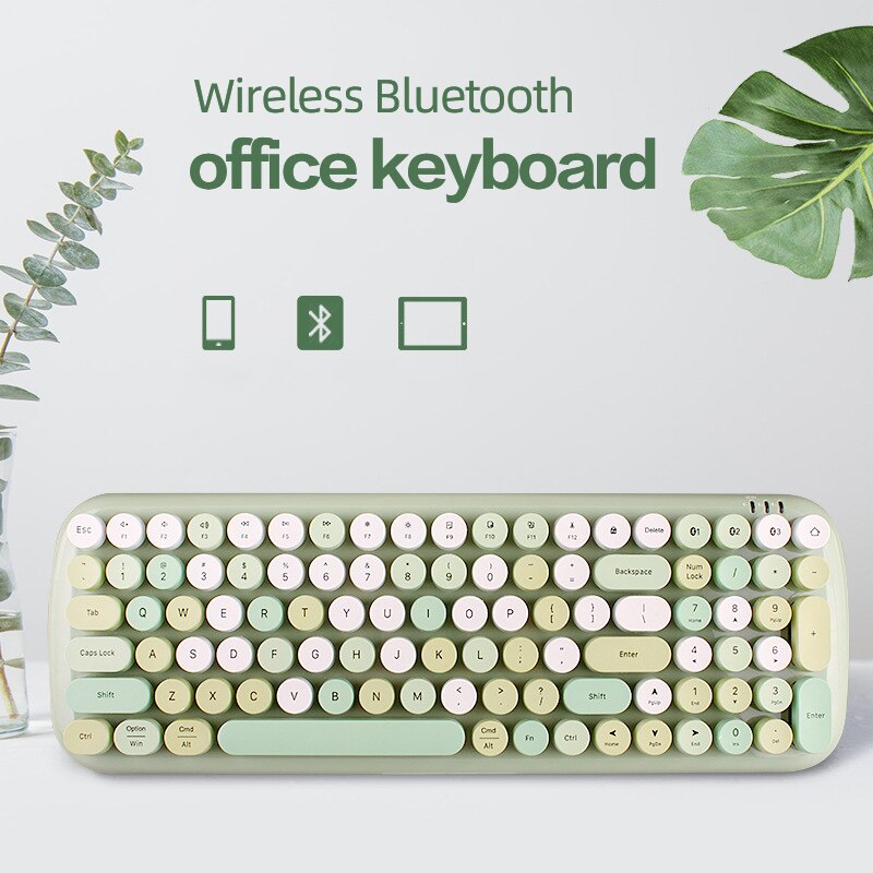 mofii mofi Wireless Bluetooth Keyboard Mobile Phone Tablet Bluetooth Keyboard Mouse Girl Pink Keyboard