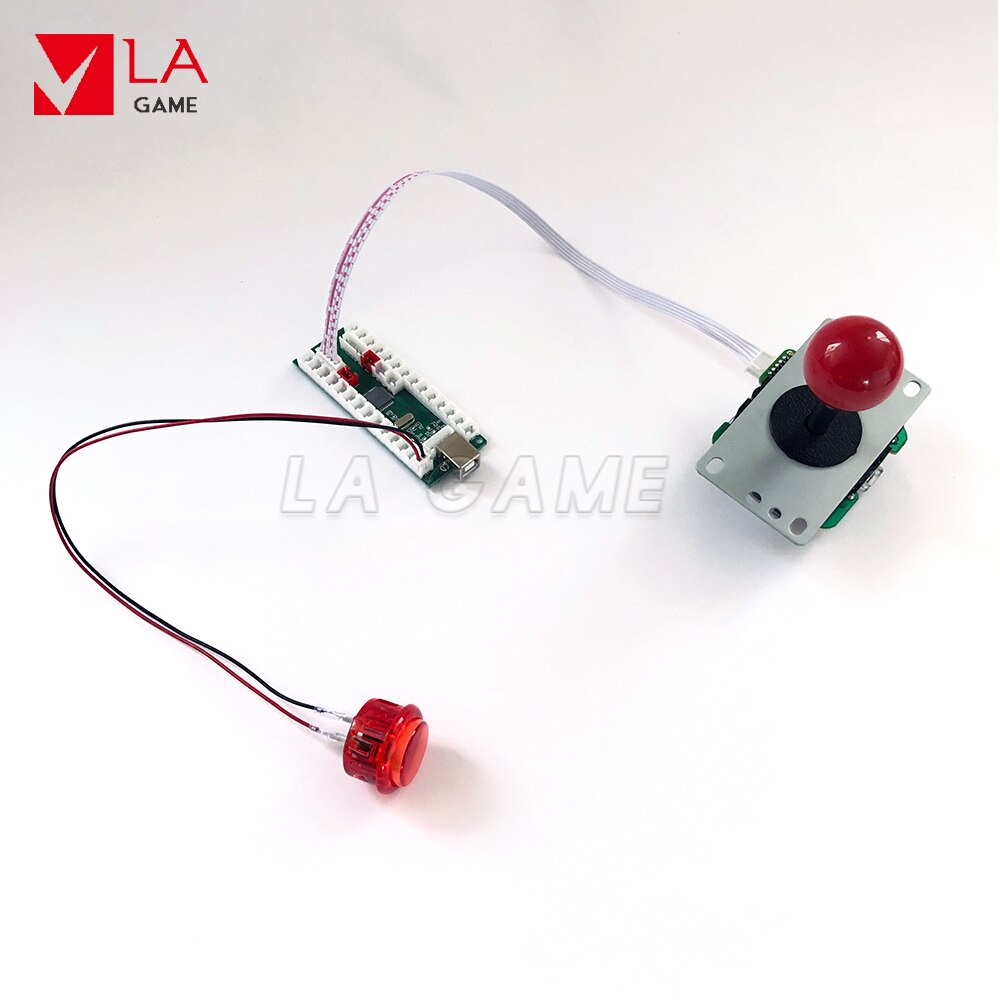 kit arcade 2 player zero delay USB encoder to PC Rasberry PI arcade diy kit push button no led sticker arcade ps 3