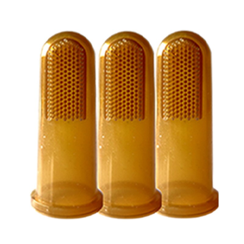Bebê escova de dentes nano prata antibacteriano bebê criança macio cabelo dedo manga escova bm88