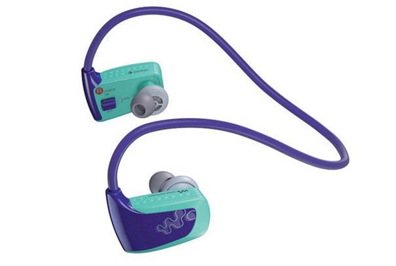 4 gb Headset Stereo Walkman Mp3 Spieler JS-w262 Verhindern Schweiß Sport Kopfhörer Mp3 Spieler-in Lagerbier: Blau