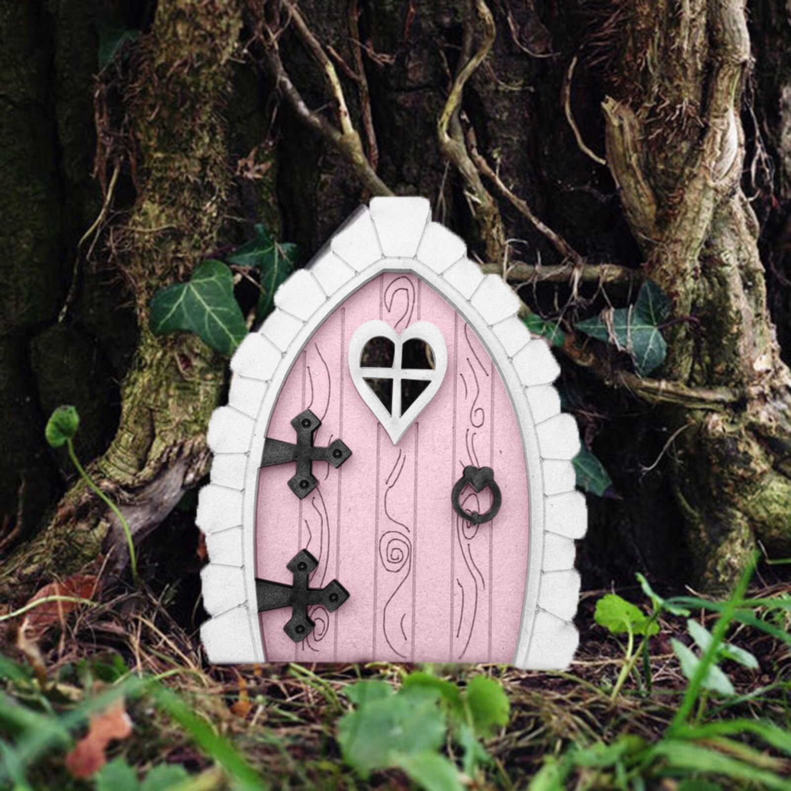 25 # Miniatuur Fairy Gnome Thuis Venster Deur Hars Sculptuur Beeldjes Fairy Garden Grillige Boom Sculptuur Diy Decor Voor Yard