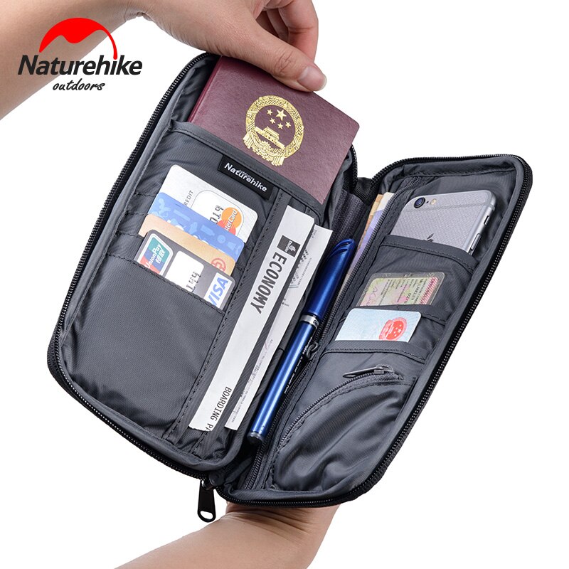 Naturehike Passport Wallet Travel Document Holder Organizer Pouch Zipper Bag passport holder