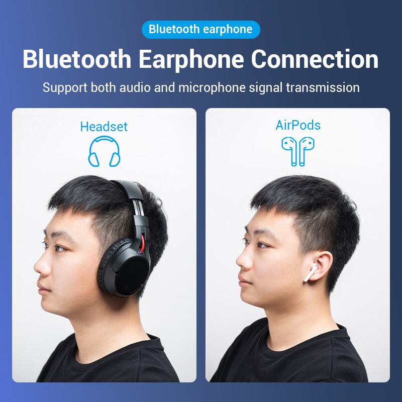 Vention USB Bluetooth-Compatible 5.0 Adapter for PC Mouse Wireless Transfer Receiver Transmitter Dongle for Bluetooth Headphone