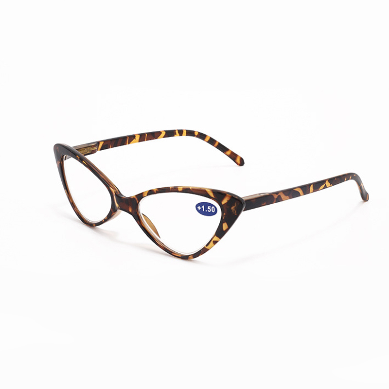 Gafas de lectura tipo ojo de gato para mujer, anteojos de lectura estilo ojo de gato, estilo Retro, leopardo, ligeros, para presbicia, + 1,0 + 1,5 + 2,0 + 2,5 ~ + 4,0: Blanco / +200