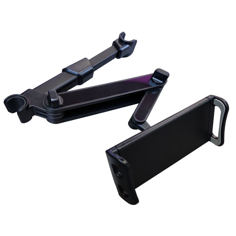 Auto Achter Kussen Telefoon Houder Voor Iphone Xiaomi Ipad Tablet 4-11/12.9 Inch Tablet Auto Stand Rear Seat Hoofdsteun Montagebeugel: Extensible black