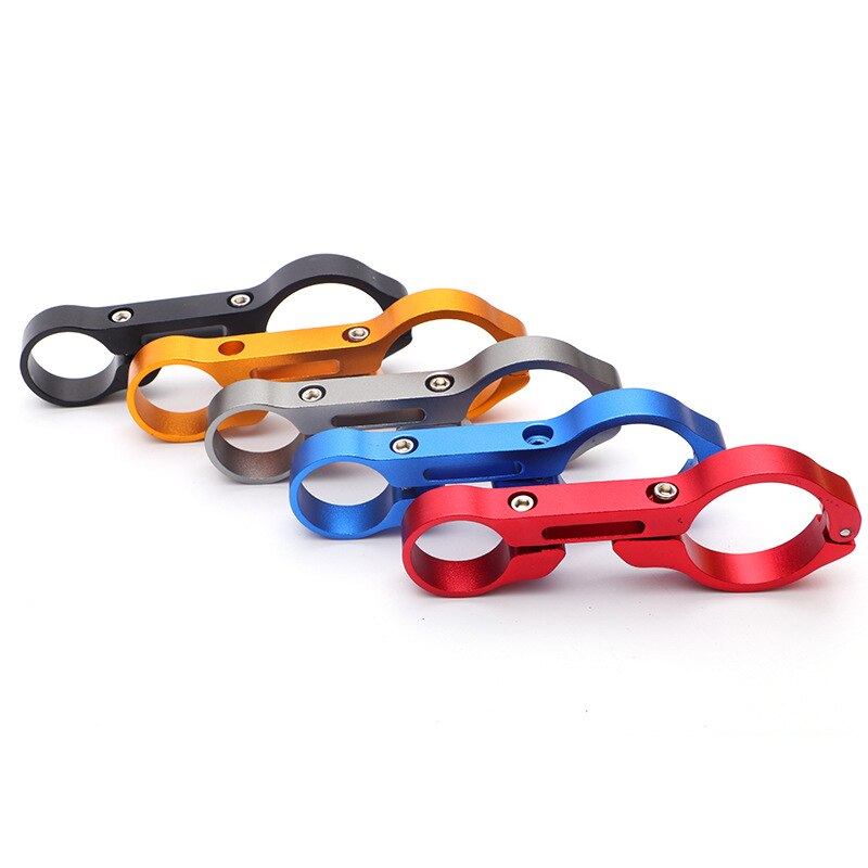 Alargador de manillar de bicicleta, tubo de carbono de 15CM, soporte para Faro de bicicleta de montaña, accesorio soporte para linterna
