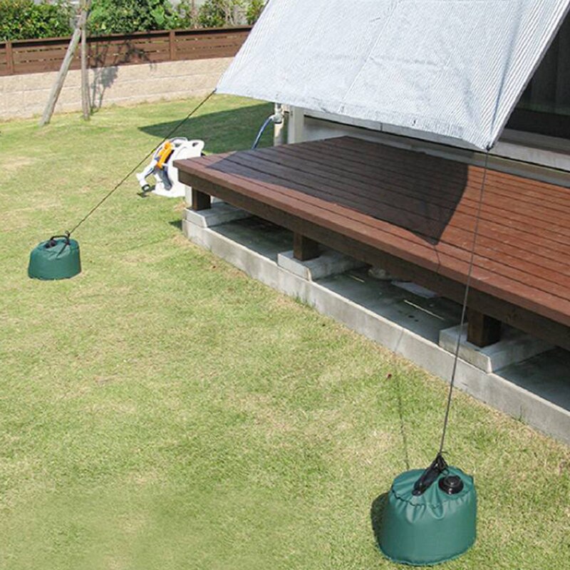 thumbnail image 2 of Patio Umbrella Base Weight Bag - 18 Inch Round 900D Sand Bag With Handles 2 of 10