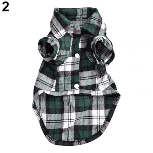 Hond Kleding Voor Hond Zachte Zomer Plaid Hond Vest Kleding Voor Kleine Honden Chihuahua Katoen Puppy Shirts T-shirt kat Vesten: green / M