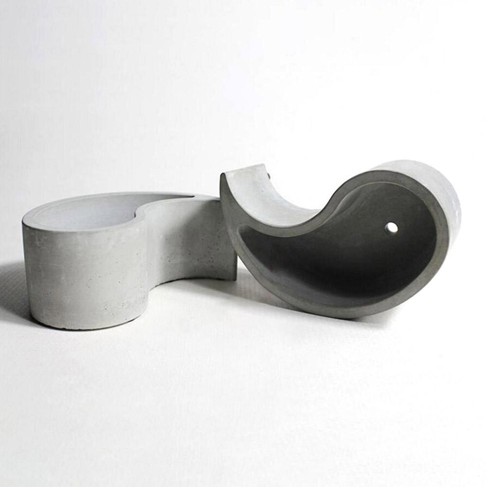 1 st åtta diagram suckulenta växter silikonformar cementkruka betong bordsskiva komposit blomkruka betong blomkruka formar