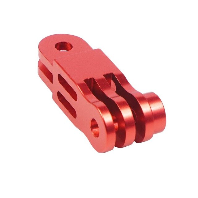 Adattatore per montaggio su braccio a tre vie in alluminio CNC per GOPRO Hero10 9 8 7 6 1 2 3 + 4 5 Session /Yi /SJcam /EKEN /Sony Action cam: Red long adapter