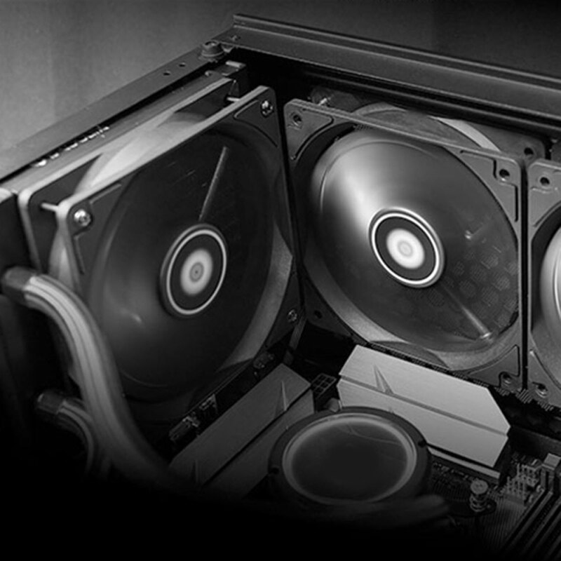 4 Pin 120MM 1800RPM PWM PC Case Fan Speed Adjustable High Airflow CPU Radiator Long Life Ultra Quiet Computer Cooling Fan