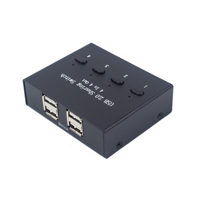4 port usb switch box enhet 4 in 4 out dator delning mus tangentbord skrivare enhet dela 4 usb enheter