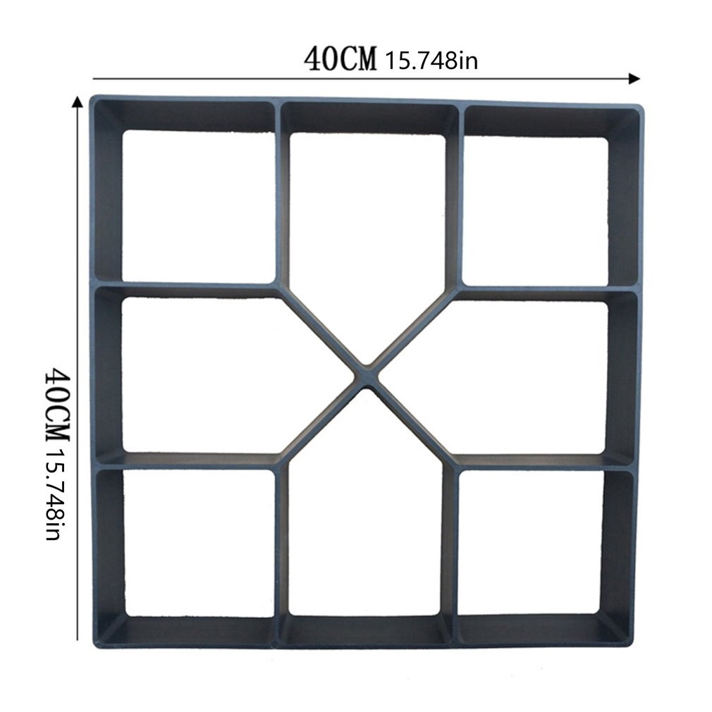 Garden Paving Molds Jardin DIY Plastic Walk Road Path Maker Jardineria Garden Paving Stone Concrete Mould для сада и огорода