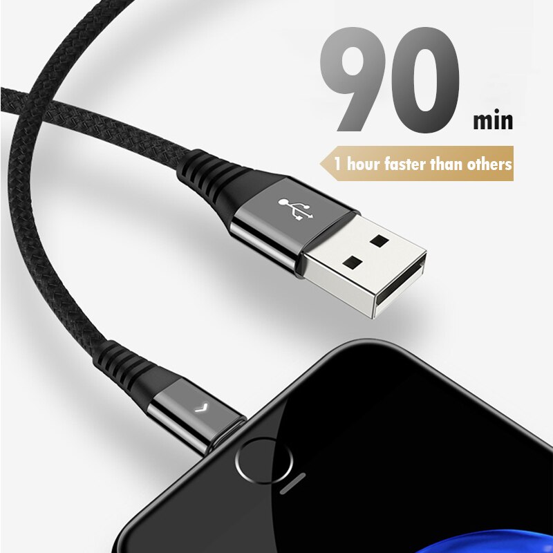 NOHON Lighting Charging Sync Data Line 8 Pin USB Cable For iphone XS XR X 8 7 6 6S 5S 5 Plus For iPad Air 1 2 Short Charge Cable