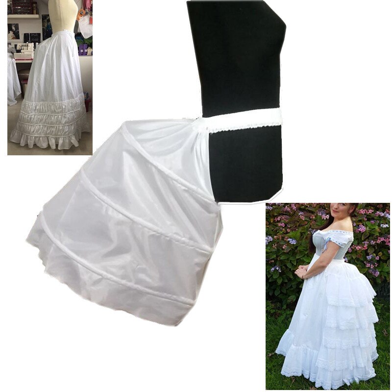 Erwachsene Barock Hüfte Petticoat Unterrock Unterhose Spezielle Petticoat für Barock 3 Reifen Krinoline Hochzeit Kleid Prom Kleid Unterrock